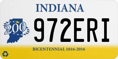 IN license plate 972ERI