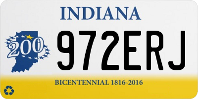 IN license plate 972ERJ