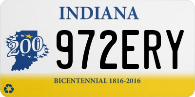 IN license plate 972ERY