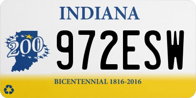 IN license plate 972ESW