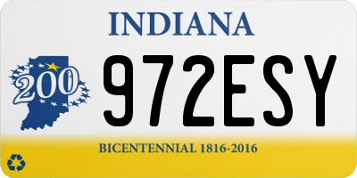 IN license plate 972ESY