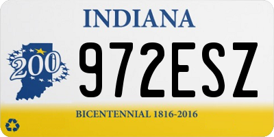 IN license plate 972ESZ