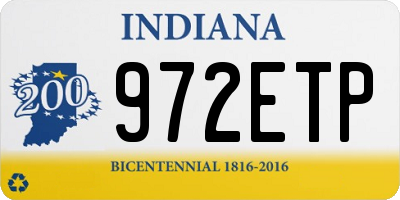 IN license plate 972ETP