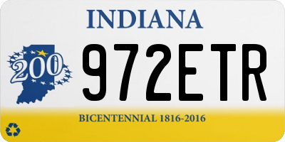IN license plate 972ETR