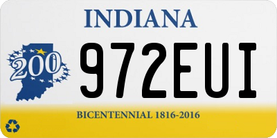 IN license plate 972EUI