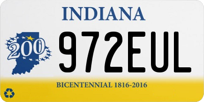 IN license plate 972EUL