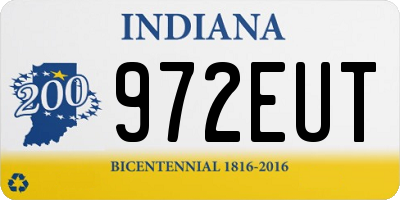 IN license plate 972EUT