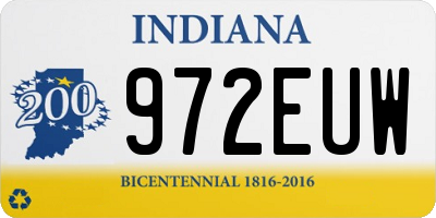 IN license plate 972EUW