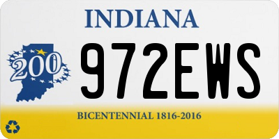 IN license plate 972EWS