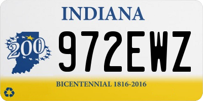IN license plate 972EWZ