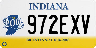 IN license plate 972EXV
