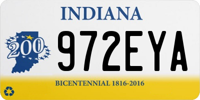 IN license plate 972EYA