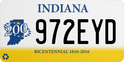 IN license plate 972EYD