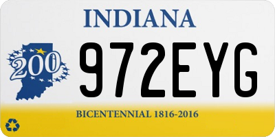 IN license plate 972EYG