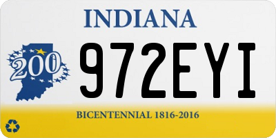 IN license plate 972EYI