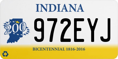 IN license plate 972EYJ