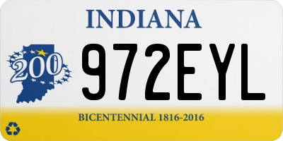 IN license plate 972EYL