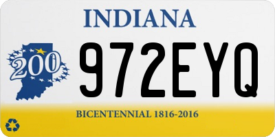IN license plate 972EYQ