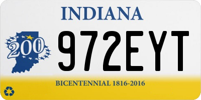 IN license plate 972EYT