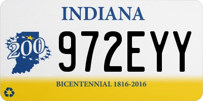 IN license plate 972EYY