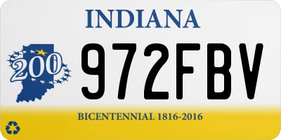 IN license plate 972FBV