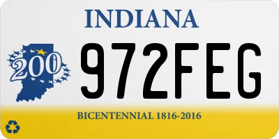 IN license plate 972FEG