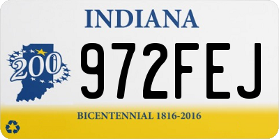 IN license plate 972FEJ