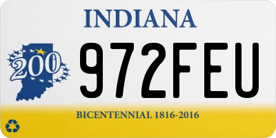 IN license plate 972FEU