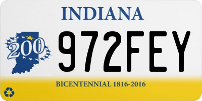 IN license plate 972FEY