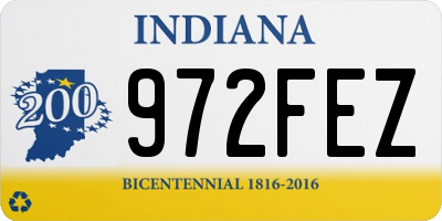 IN license plate 972FEZ