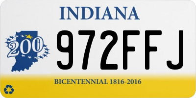 IN license plate 972FFJ