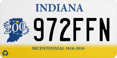 IN license plate 972FFN