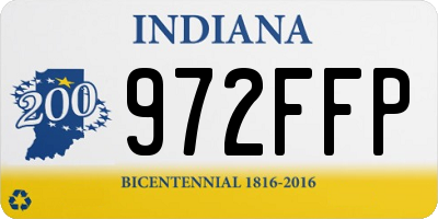 IN license plate 972FFP