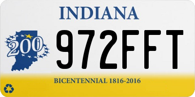 IN license plate 972FFT
