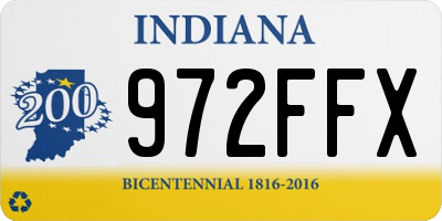 IN license plate 972FFX