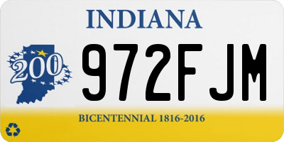IN license plate 972FJM