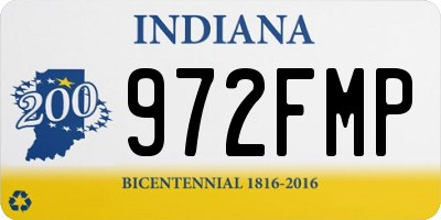 IN license plate 972FMP