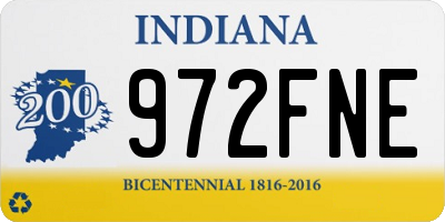 IN license plate 972FNE