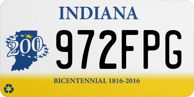 IN license plate 972FPG