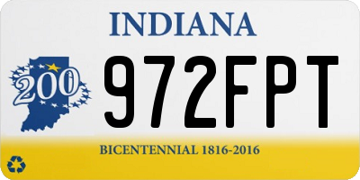 IN license plate 972FPT
