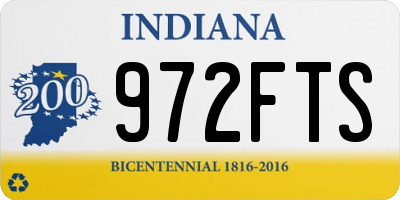 IN license plate 972FTS