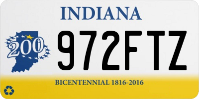 IN license plate 972FTZ