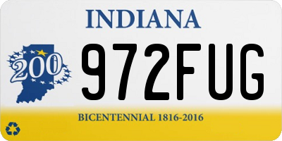 IN license plate 972FUG