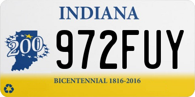 IN license plate 972FUY