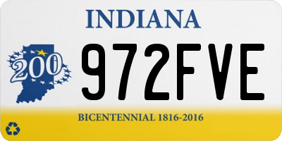 IN license plate 972FVE