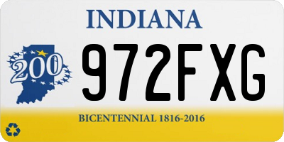 IN license plate 972FXG