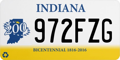 IN license plate 972FZG