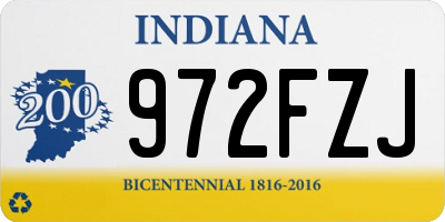 IN license plate 972FZJ