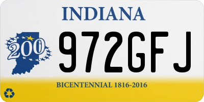 IN license plate 972GFJ