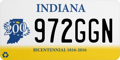 IN license plate 972GGN